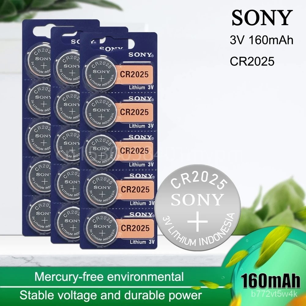 Original SONY CR2025 3V Lithium Battery ECR2025 DL2025 BR2025 KCR2025 ...
