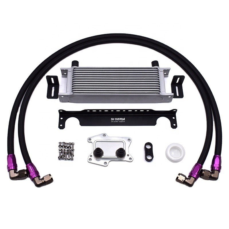 SK CUSTOM 13 Row Oil Cooler Kit An10 Oil Cooler Radiator Kit For Benz ...