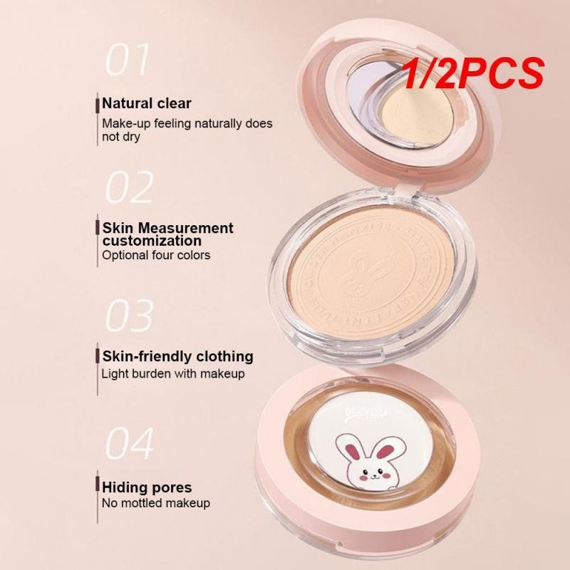 1/2PCS Anti-sweat Powder Lasting Matte Makeup Brightening Powder Water ...