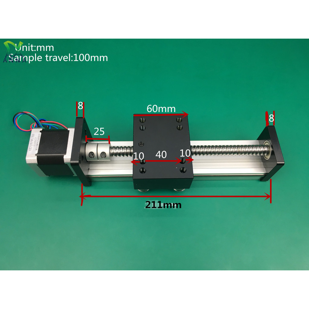 CNC SGK Linear Guide Stage Rail Motion Slide Table Ball Screw Actuator ...