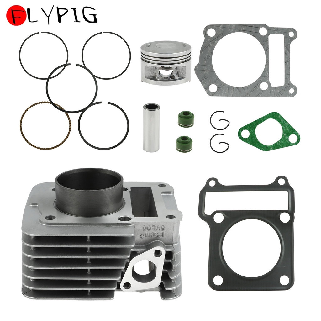 ♜FLYPIG Cylinder Piston Rings Top End Gasket Kit set for Yamaha TTR125 ...