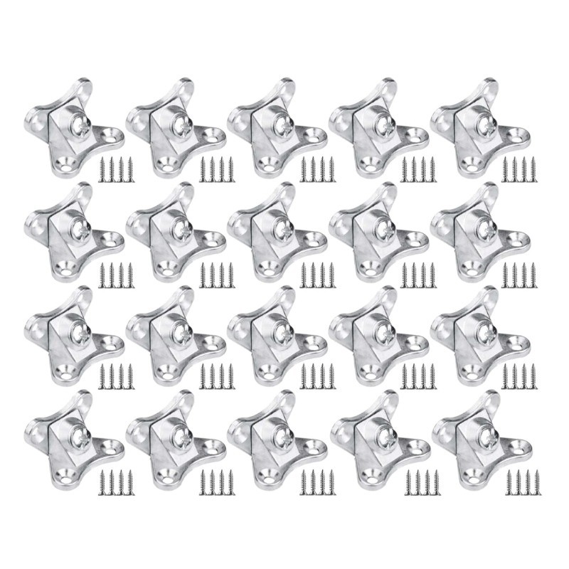 20 Pcs Zinc Alloy Butterfly Corner Code Removable Corner Brace Metal ...