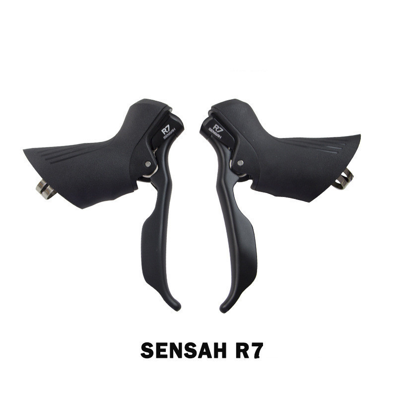 Road Bike Cyclist Change Lever Transmission Finger Dial Handle 2*7 ...