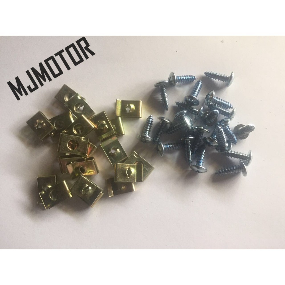 (100pcs/set) M5 Screws and Fastener Body U clips for Chinese scooter