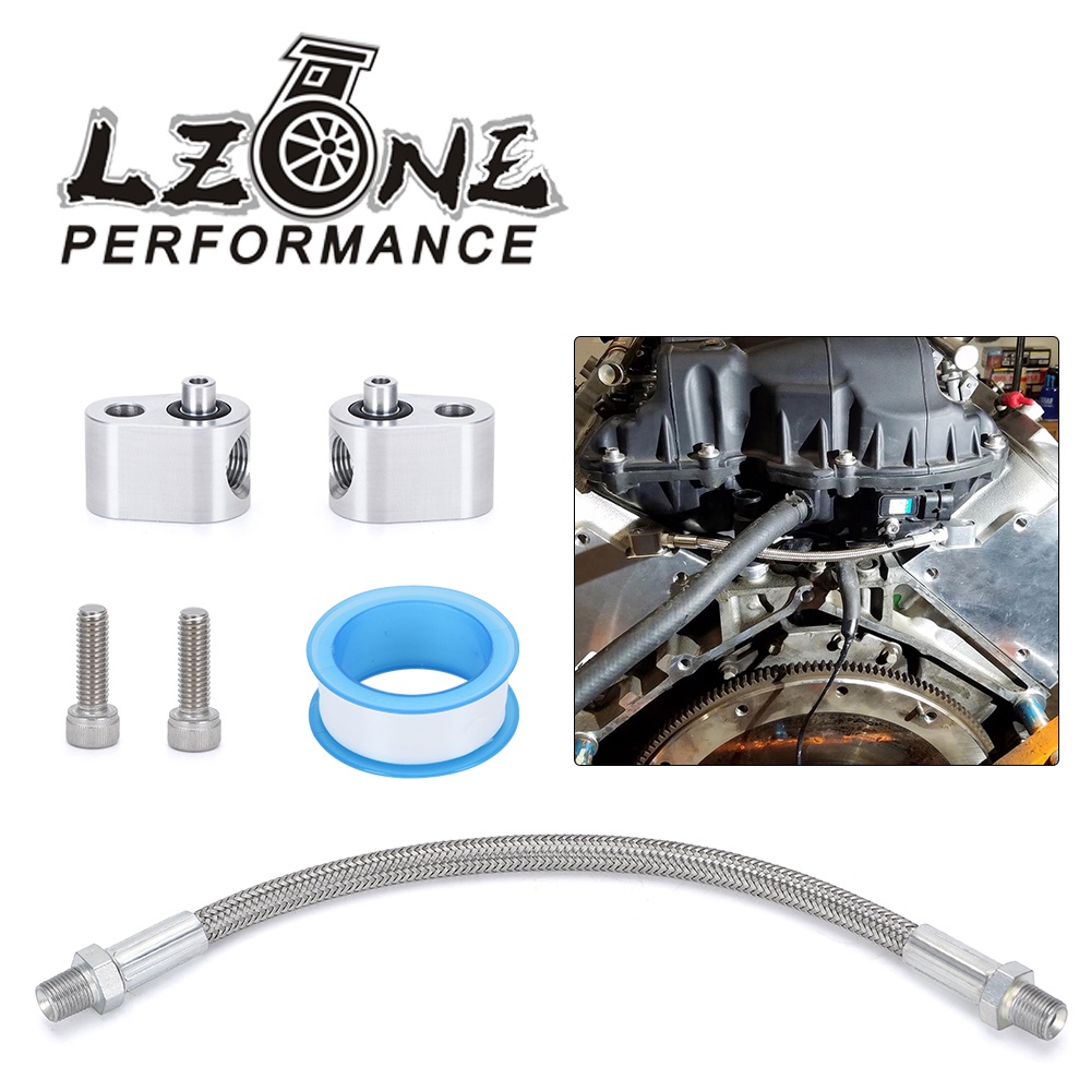 Aluminum Alloy Ls Throttle Cylinder Body Bypass Hose Kit Coolant Crossover Ls Engine Steam Por