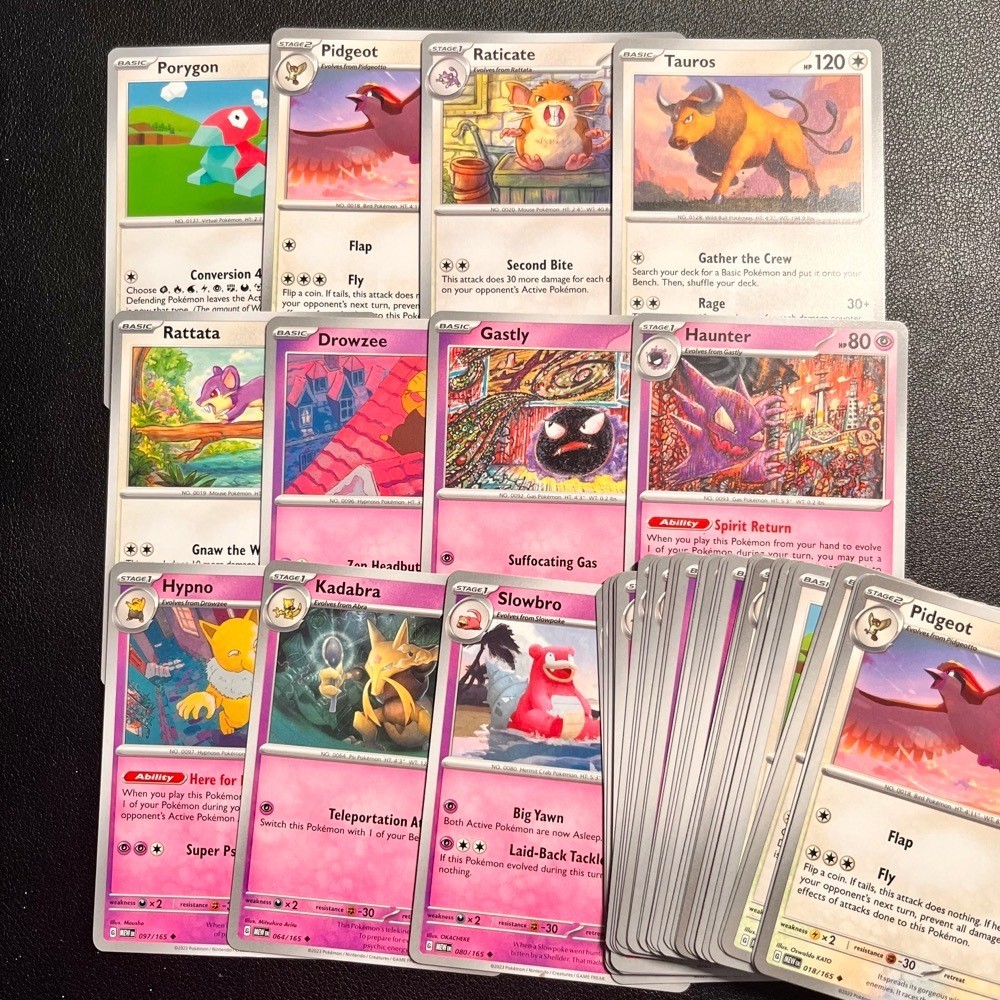 Pokémon - Colorless & Psychic Common/Uncommon Singles - Scarlet ...