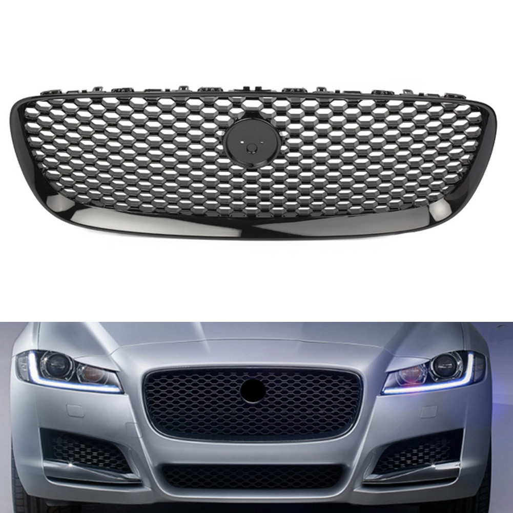 Car Front Grille Upper Radiator Grill Exterior Racing Grills Mesh Grid ...