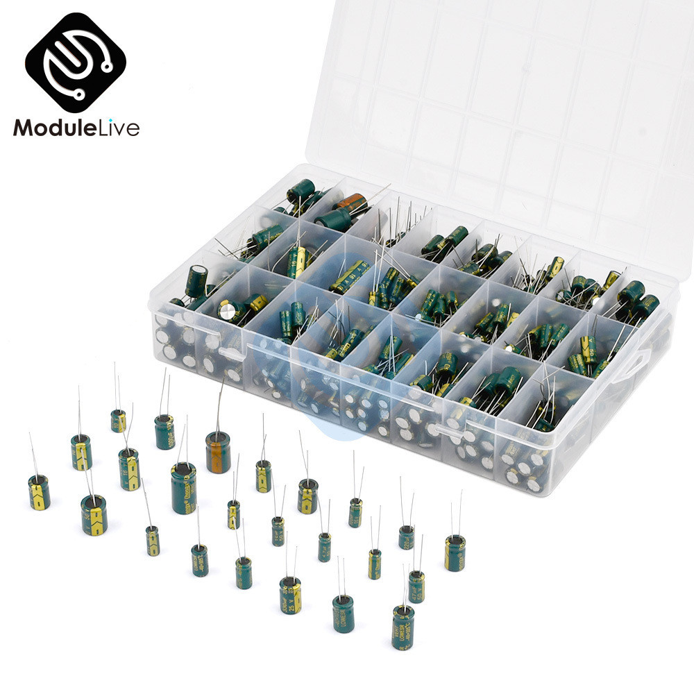 PC Box Pcs Box Capacitor Kit Aluminum Electrolytic Capacitors Set ...