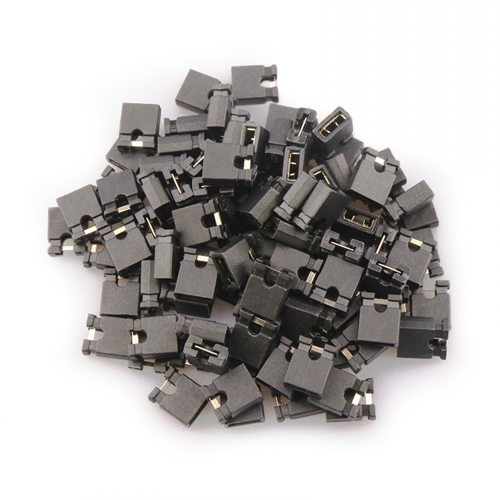 2000pcs Pin Header Jumper blocks Connector 2.54 mm for 3 1/2 Hard Disk