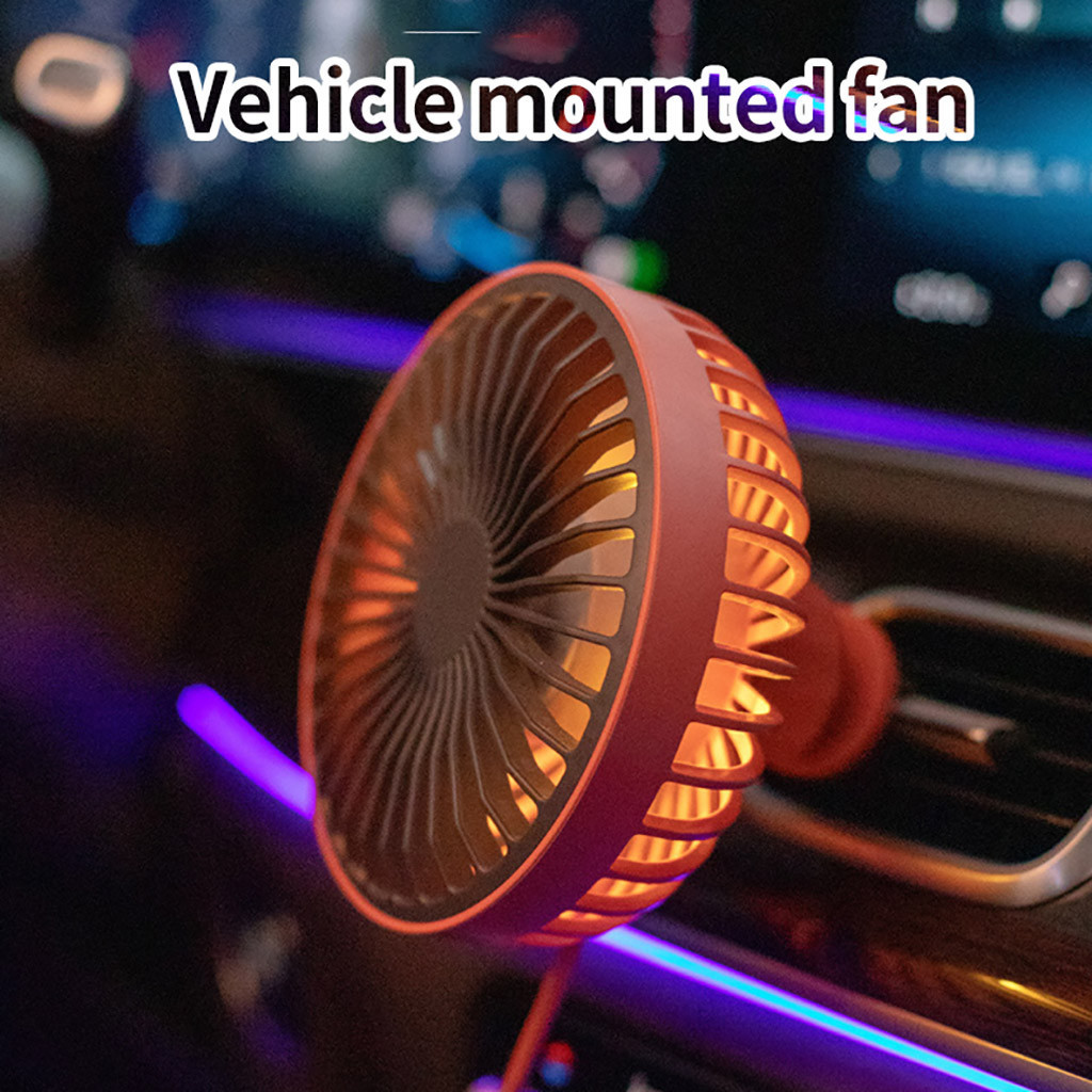 ☞Mini Usb Air Vent Fan 3 Speed Vehicle Portable Cooling Fan Ventilation ...