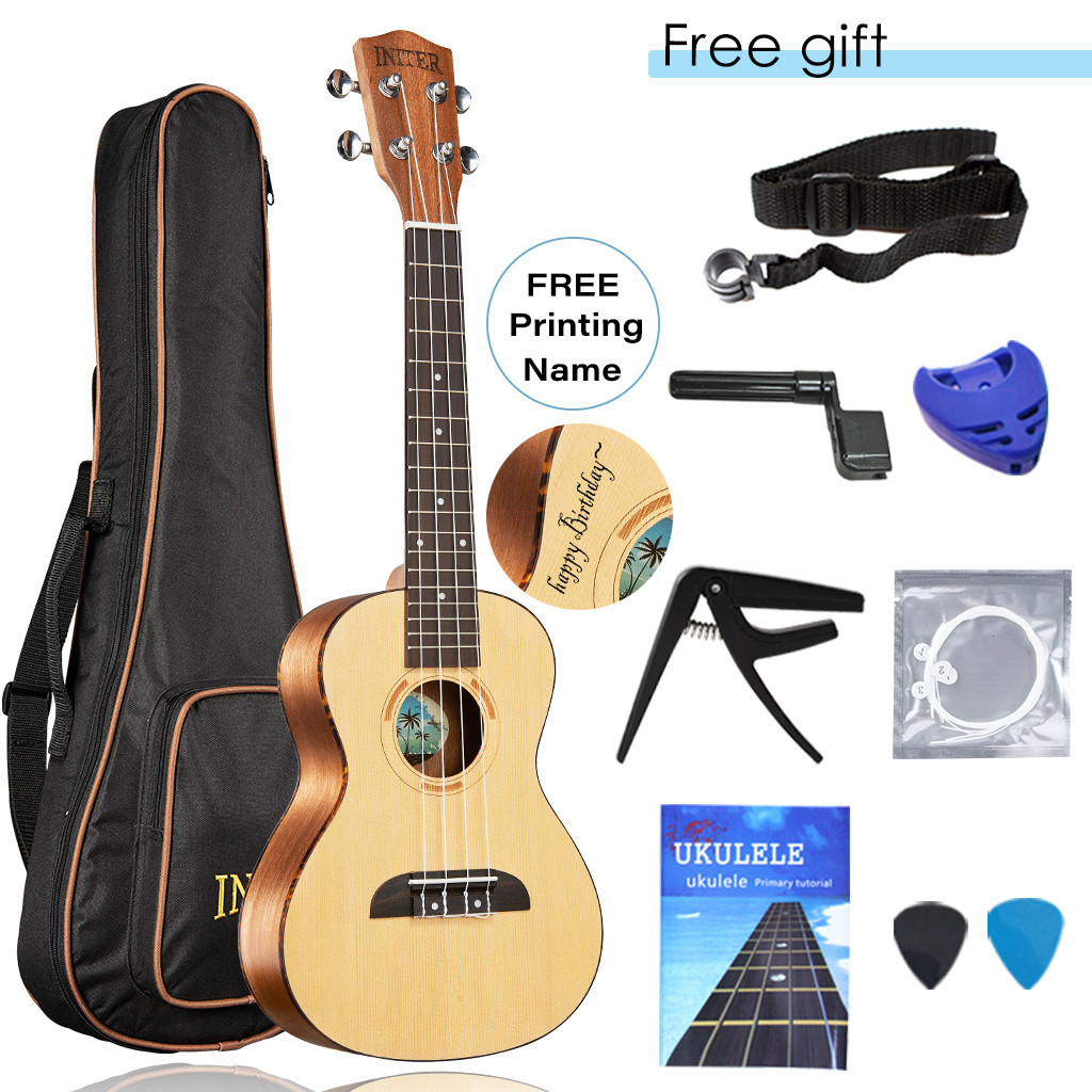 ☈INITER Ukulele ukelele 23/26 InchConcert/tenor guitar High Quality