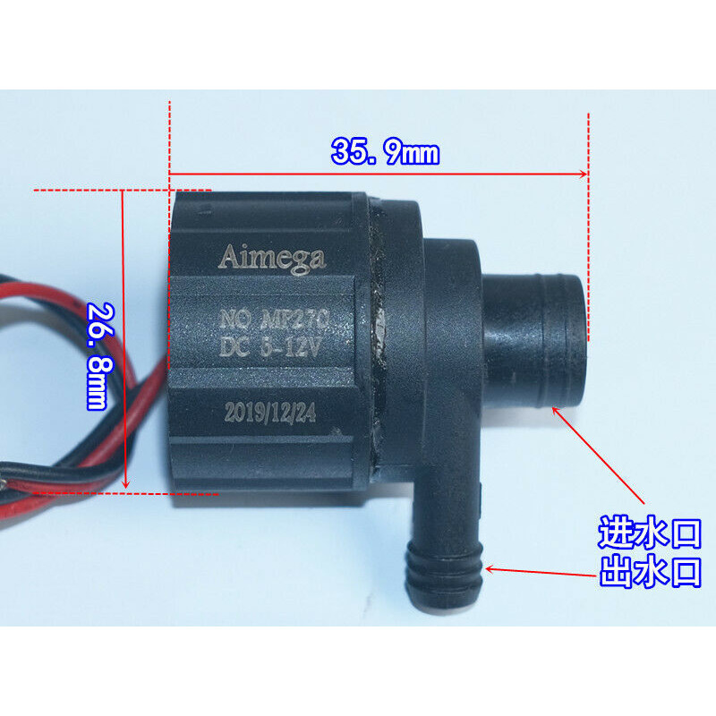 ☂DC 5V-12V Micro Mini Mute Brushless Submersible Impeller Centrifugal ...