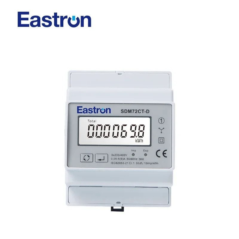SDM72CT-D, Three Phase Four Wire Din Rail Energy Meter kWh meter, 1A/5A ...