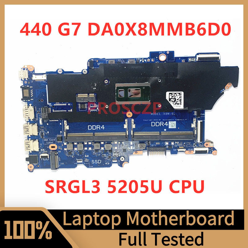 ☮da0x8mmb6d0 Mainboard For Hp Probook 440 G7 450 G7 Laptop Motherboard With Srgl3 5205u Cpu 100 6742