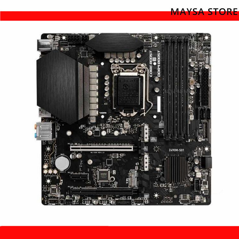 웃for Msi Z490m S01 Motherboard 128gb Lga 1200 Ddr4 Micro Atx Mainboard 100 Tested Fully Work ⚔d 8431