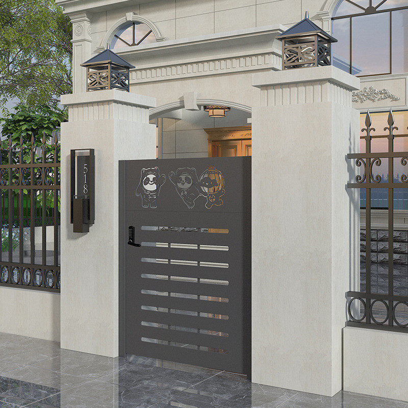 ~Modern Villa Gate Garden Gate Courtyard Gate Country Yard Double-Door ...