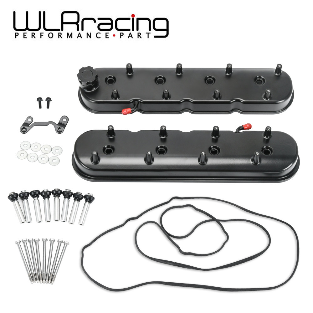 ⊰For LS Cast Aluminum Tall Valve Covers W/ Coil Mounts For LS1 LS2 LS3 ...