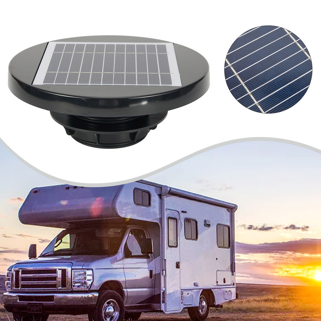 유RV Solar Powered Ceiling Vent Solar Exhaust Fan RV Roof Fans ...