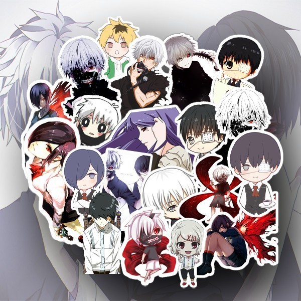 Anime Stickers / Tokyo Ghoul Anime Sticker Collection / Laminated Vinyl ...