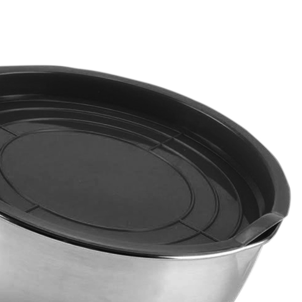 ☂Food Container Thickened Non-Slip Stainless Steel Silicone Bottom ...