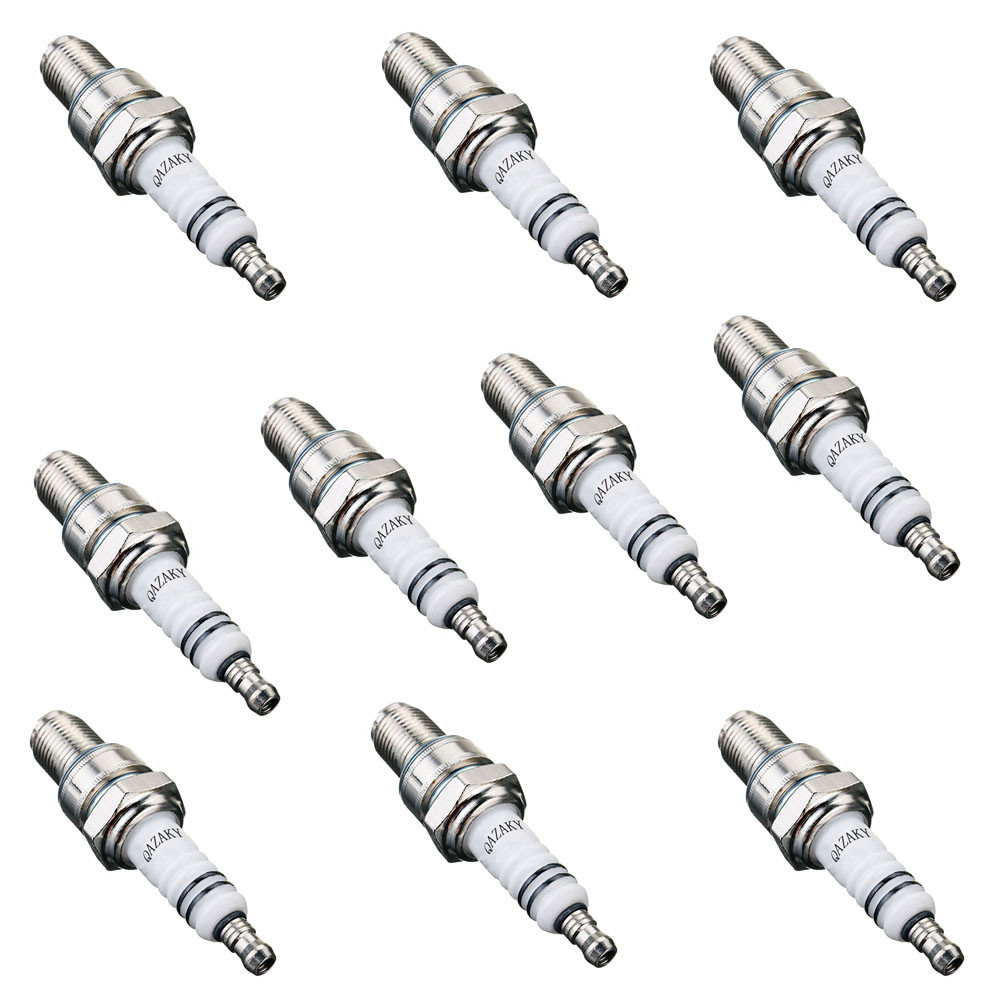 10Pcs Spark Plug Z4C 49cc 50cc 66cc 70cc 80cc Motorized Bicycle Moped