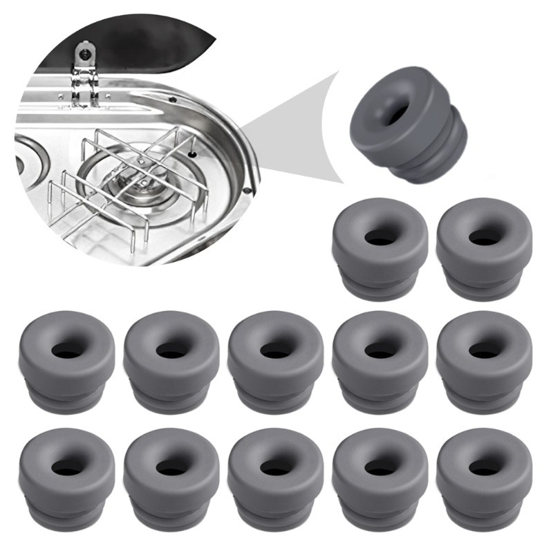⚜12 Pack Flexible and Easy Replacement Rubber Stove Nozzles Long Rubber