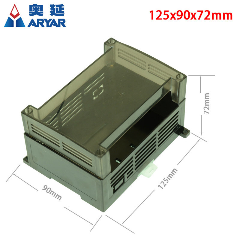 125*90*72mm fireproof din rail enclosure plastic box for electronic PLC ...