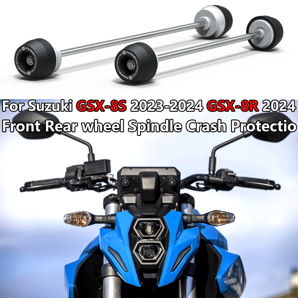 Motorcycle Front Rear wheel Spindle Crash Protection For Suzuki GSX-8S ...