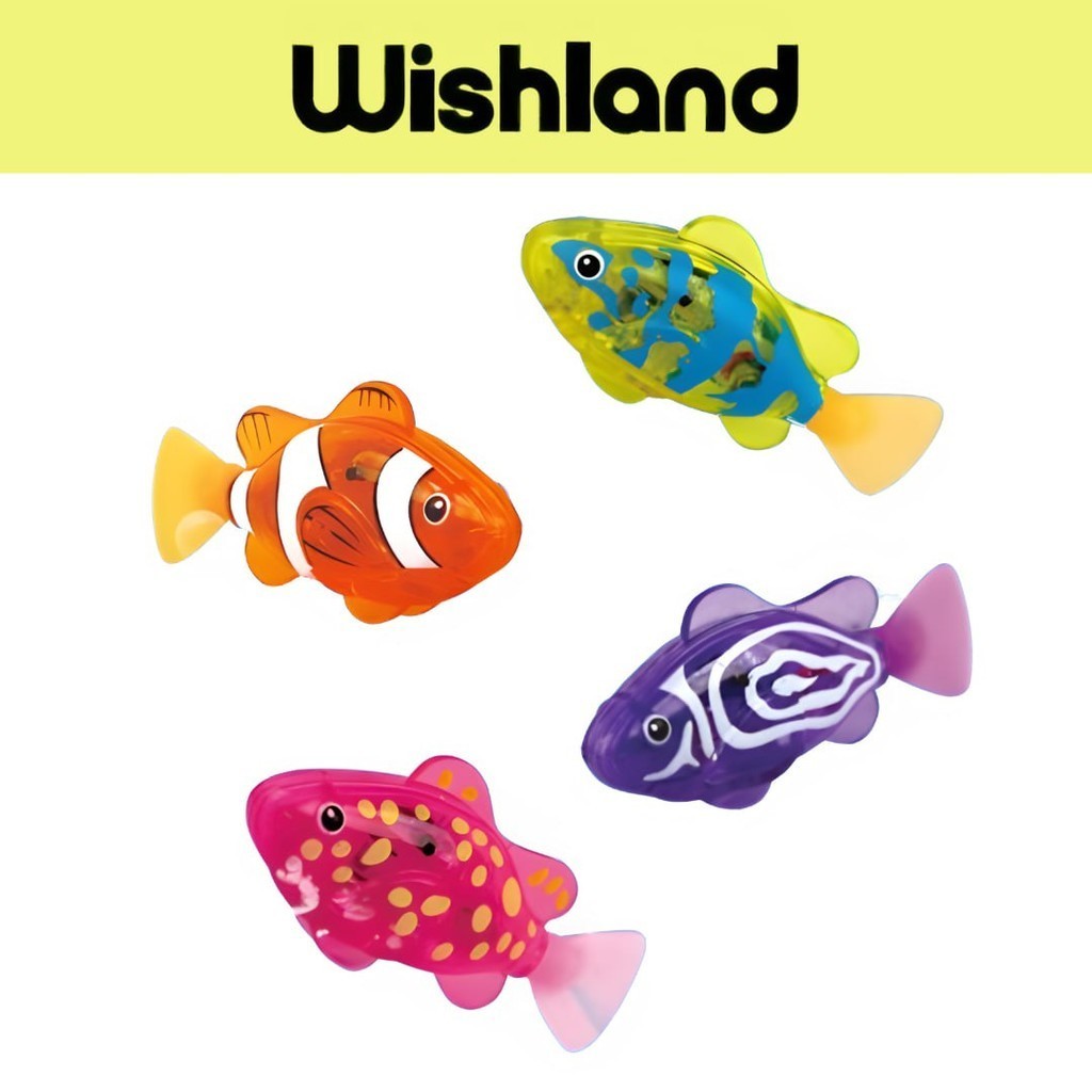 Robotic Fish Ages 3+ Pretend Fishes For Aquarium with Sensor Gift For Boys  and Girls by WISHLAND