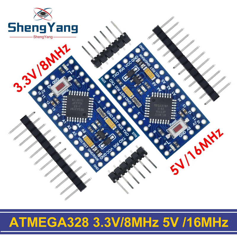 TZT Pro Mini Atmega328P Pro Mini 328 Mini ATMEGA328 3 3V 8MHz 5V 16Mhz Ch340g CP2102 FT232RL Dr