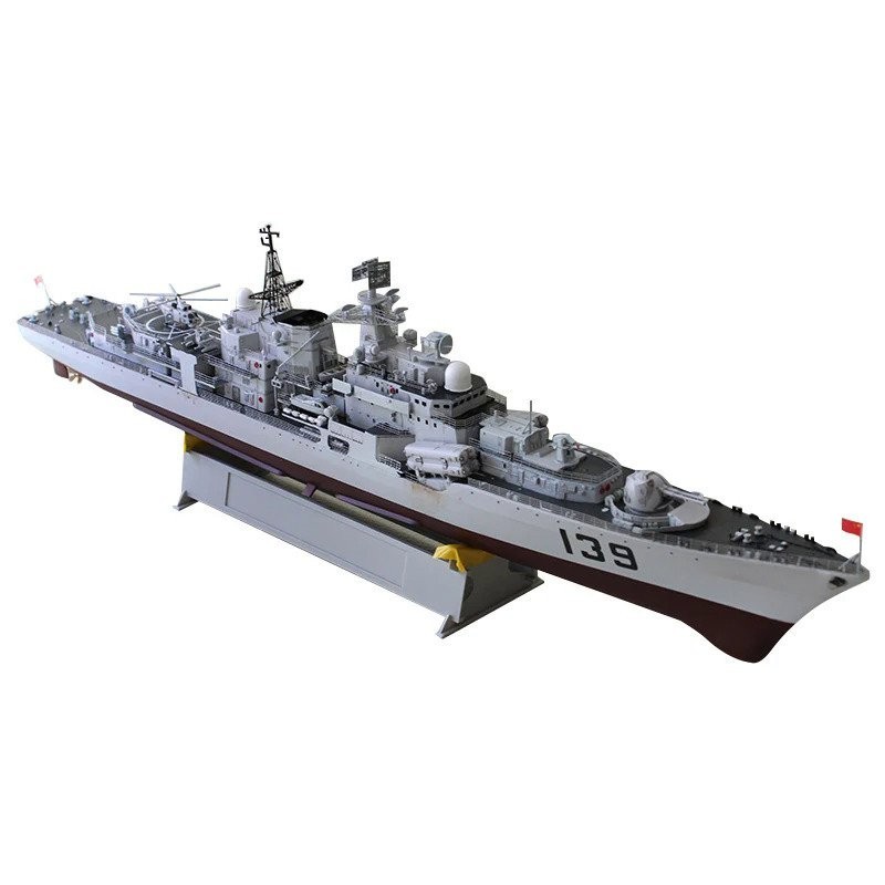 Assembling Battleship Model 1/350 Simulation Warship Navy 139 Ningbo ...