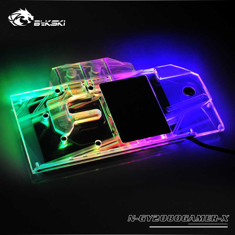 ★Bykski Full Cover RGB GPU Water Cooling Block for Galax RTX 2080 GAMER ...