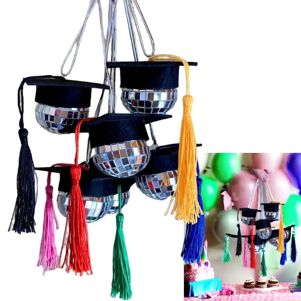 Graduation Party Decorations Graduation Mirror Disco Ball Cap ...