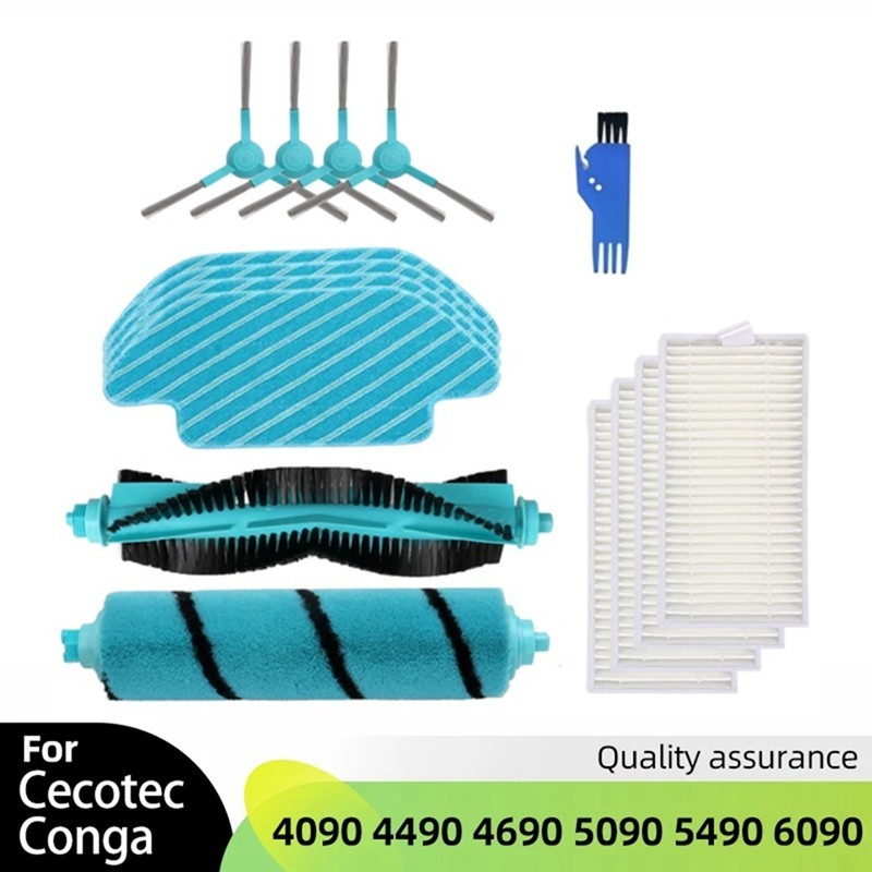 Hauptrolle / Mittelbürste Für Cecotec Conga Staubsaugerroboter – Modelle 4090, 4690, 5090, 5490, 6090, 7090 IA