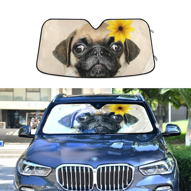 ⊹Custom Car Auto Sun Shade, Personalized Windshield Car Accessories ...