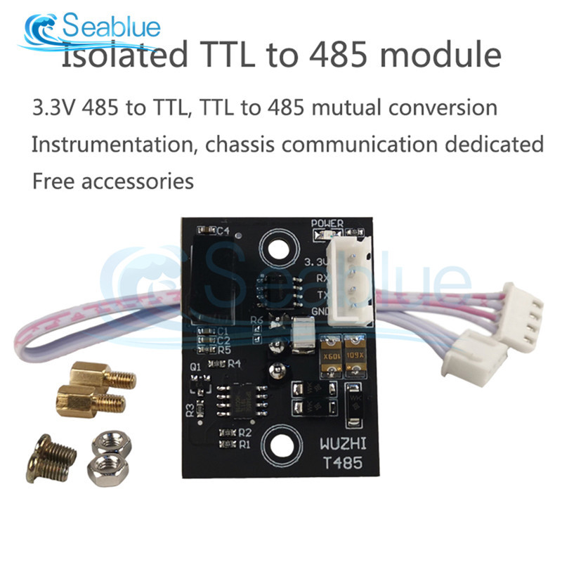 ☬Isolated TTL to 485 module RS485 to TTL communication single chip ...
