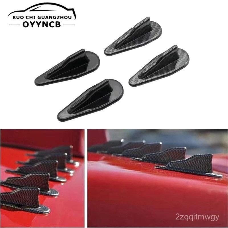 1Pcs Universal ABS Rear Roof Shark Fins Spoiler Wing Kit Car Roof ...