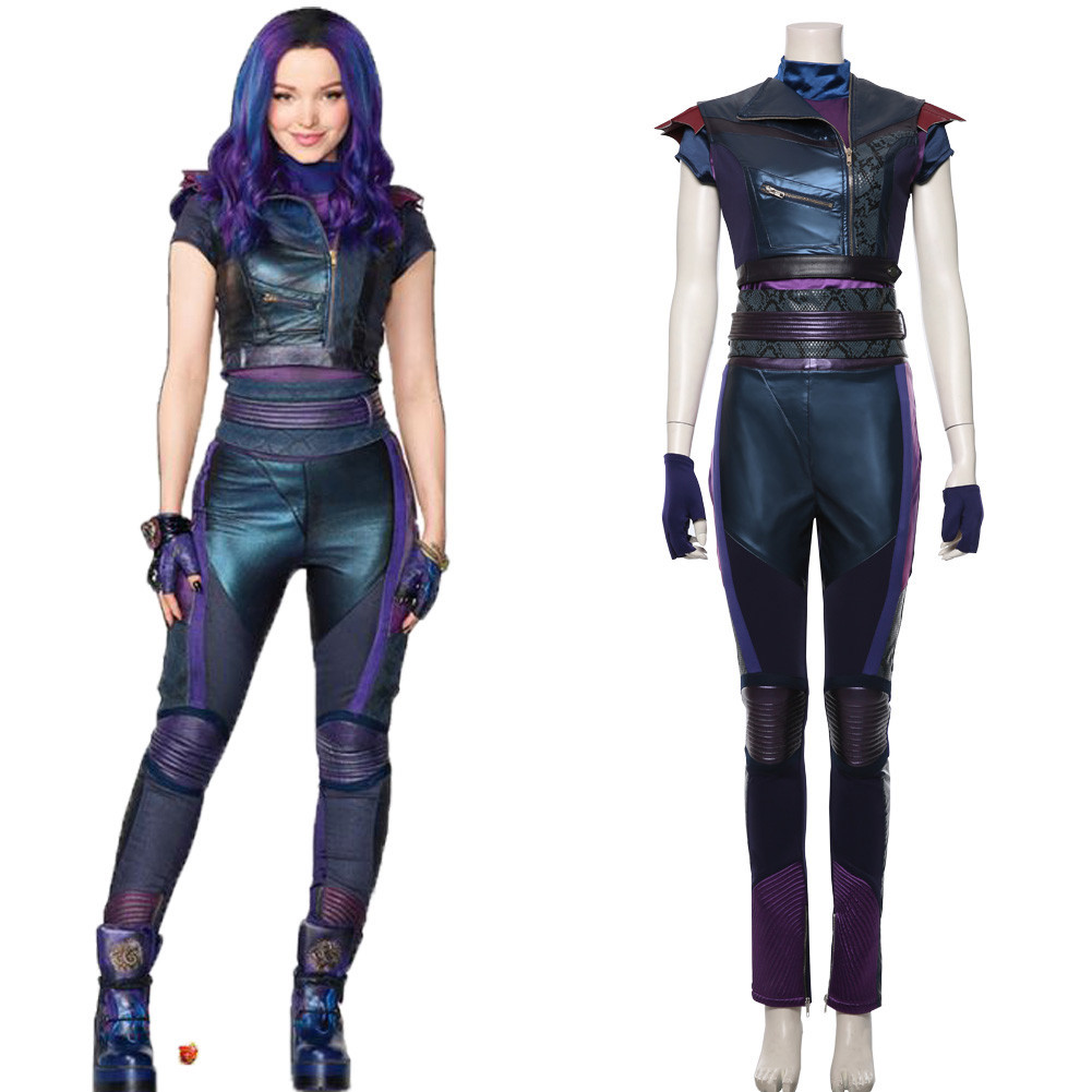 Descendants Cosplay Mal Costume Uniform Leather Suit Outfit Adult