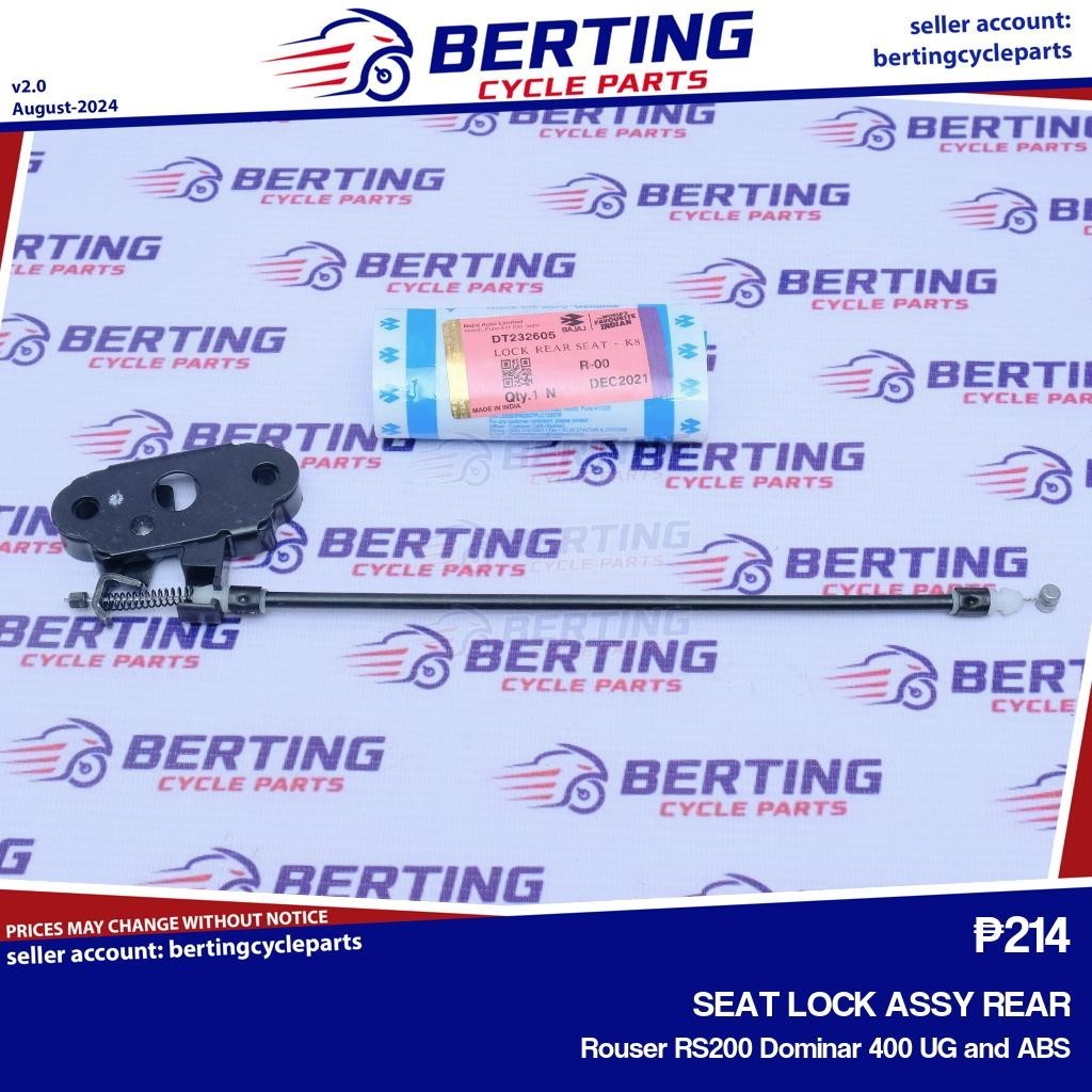 SEAT LOCK ASSY REAR Rouser RS200 Dominar 400 UG and ABS Genuine ...