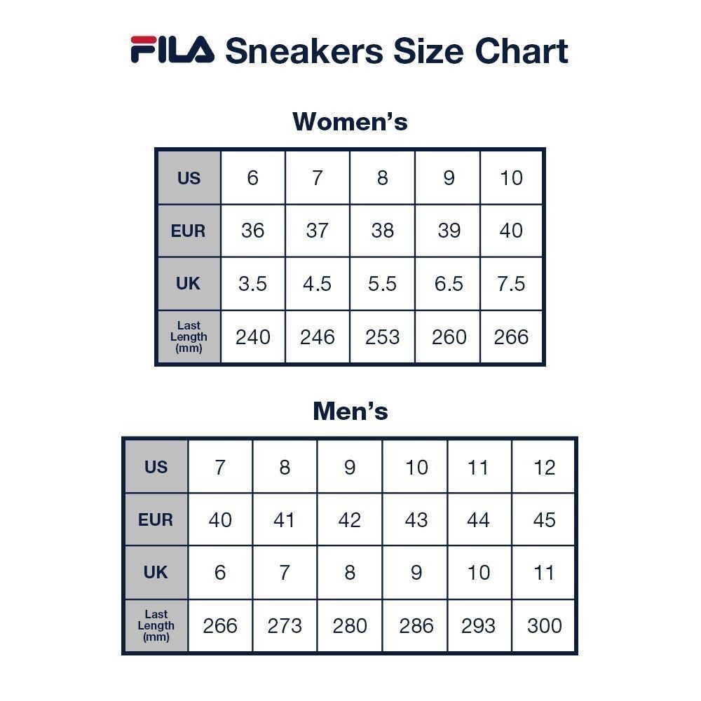 Fila shoes women size sales