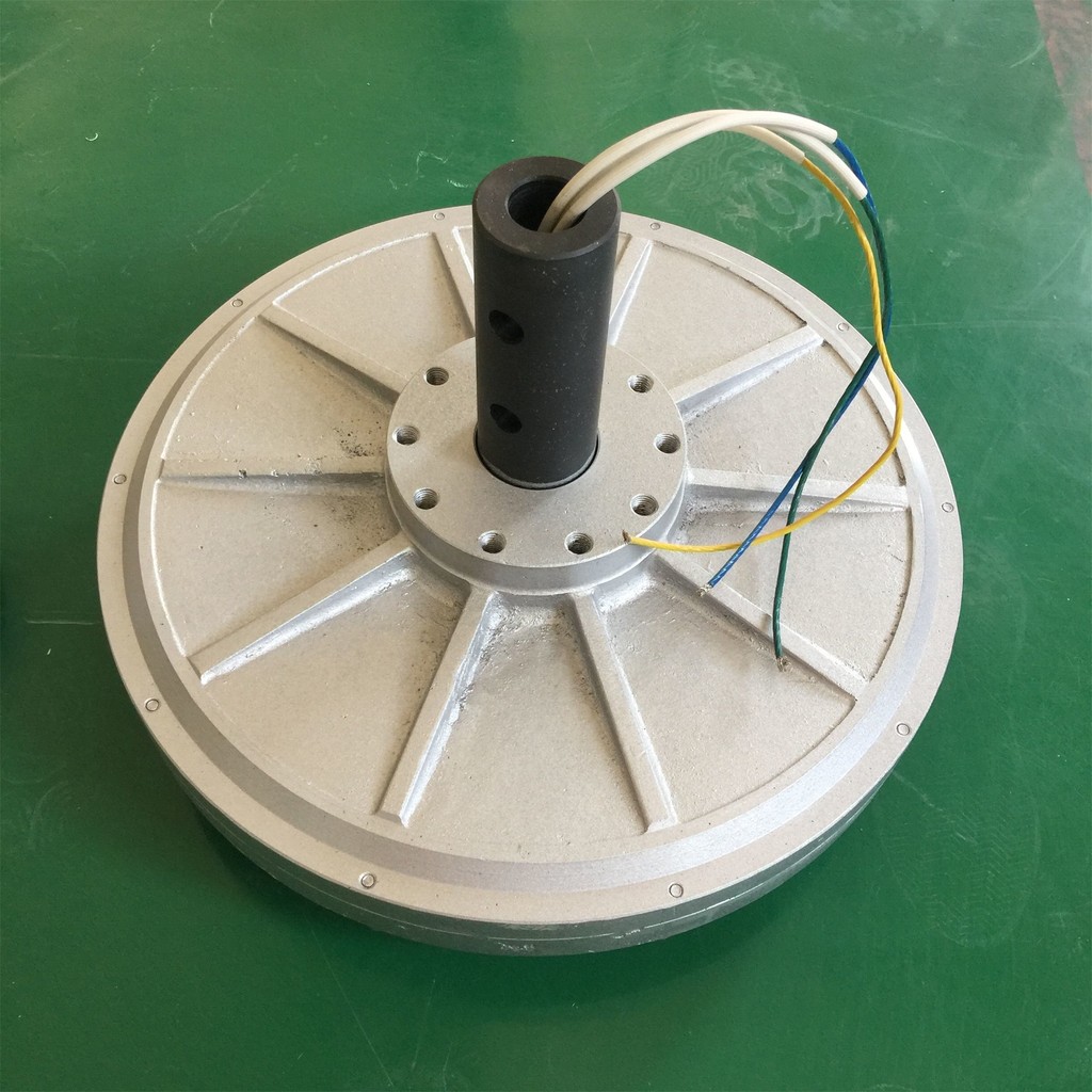 ♥100W 200W 300W 500W low rpm Coreless PMG wind alternator rotor ...