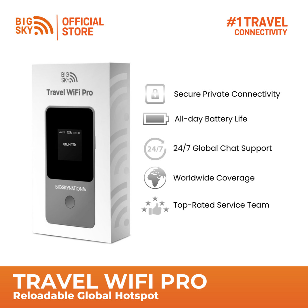 Travel WiFi Pro v3 (4G LTE Reloadable Global Hotspot) | Shopee Philippines