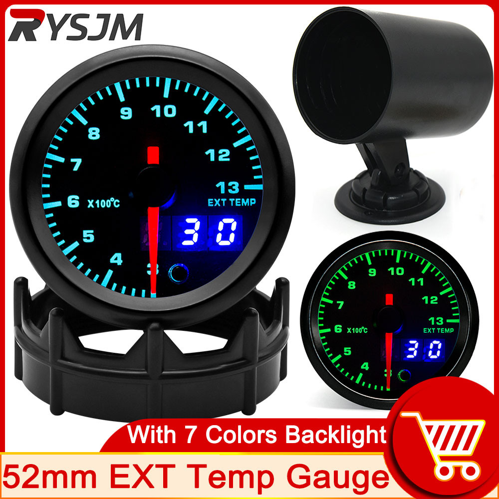 ★HD Exhaust Temperature Meter 52mm Car Exhaust Gas Temp Gauge Dual ...
