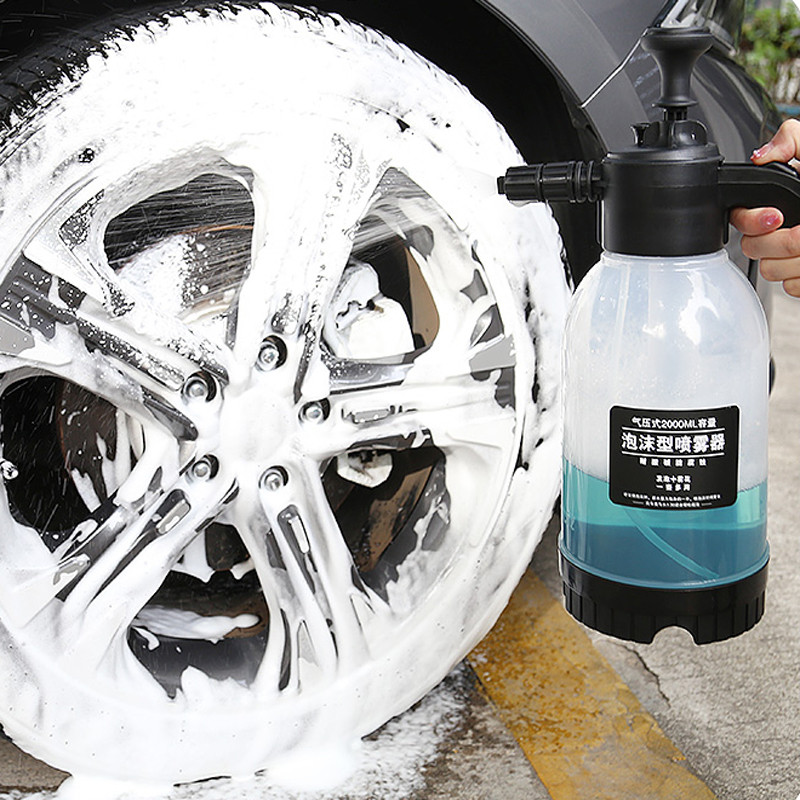 ♥2L Car Wash Hand Pump Foam Sprayer Air Pressure Foam Watering Can