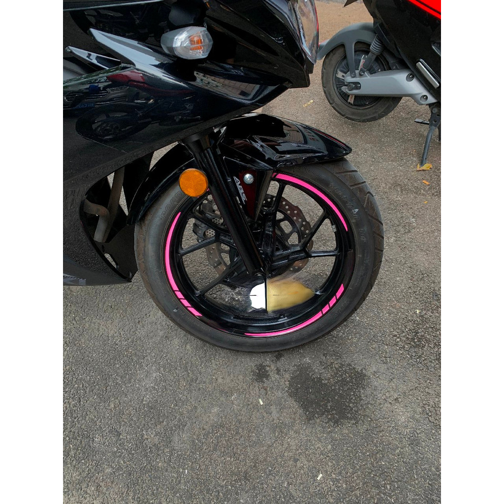 ☭Reflective Motocross Bike Motorcycle Wheel Stickers and Decals