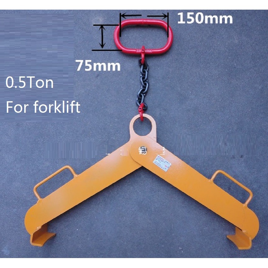 ⓥ0.3Ton0.5Ton Iron oil drum clamp lifter clip bucket barrel oil tank