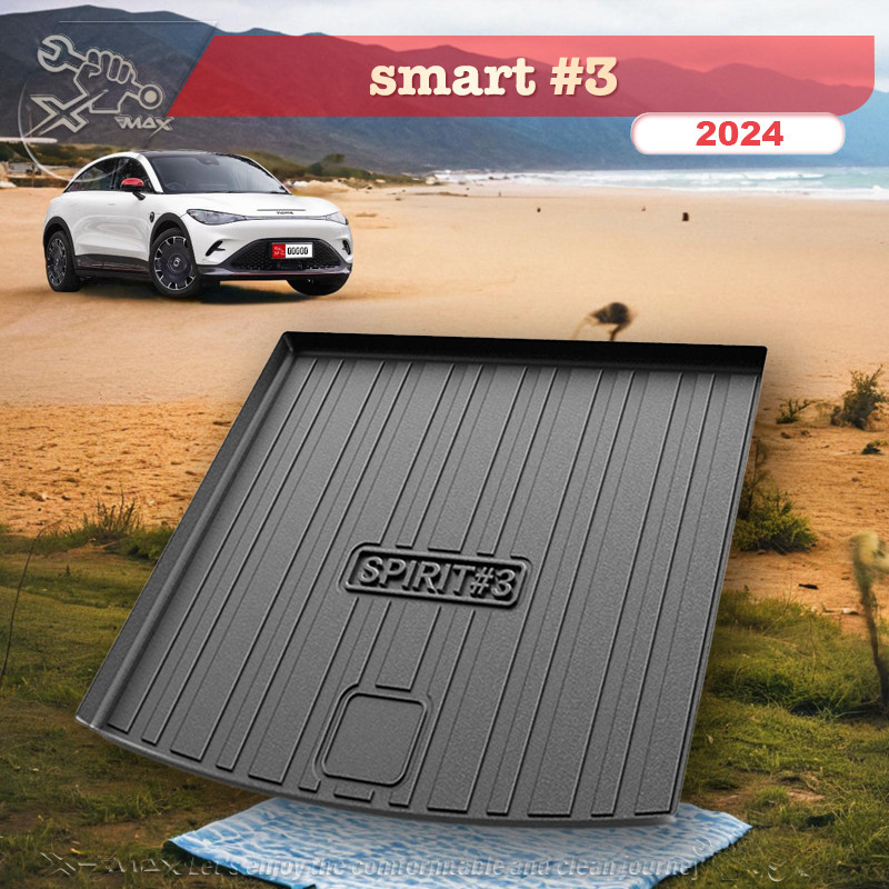 ♡For smart #3 2024 TPE Custom Fit Car Trunk Mat All Season Black Cargo ...