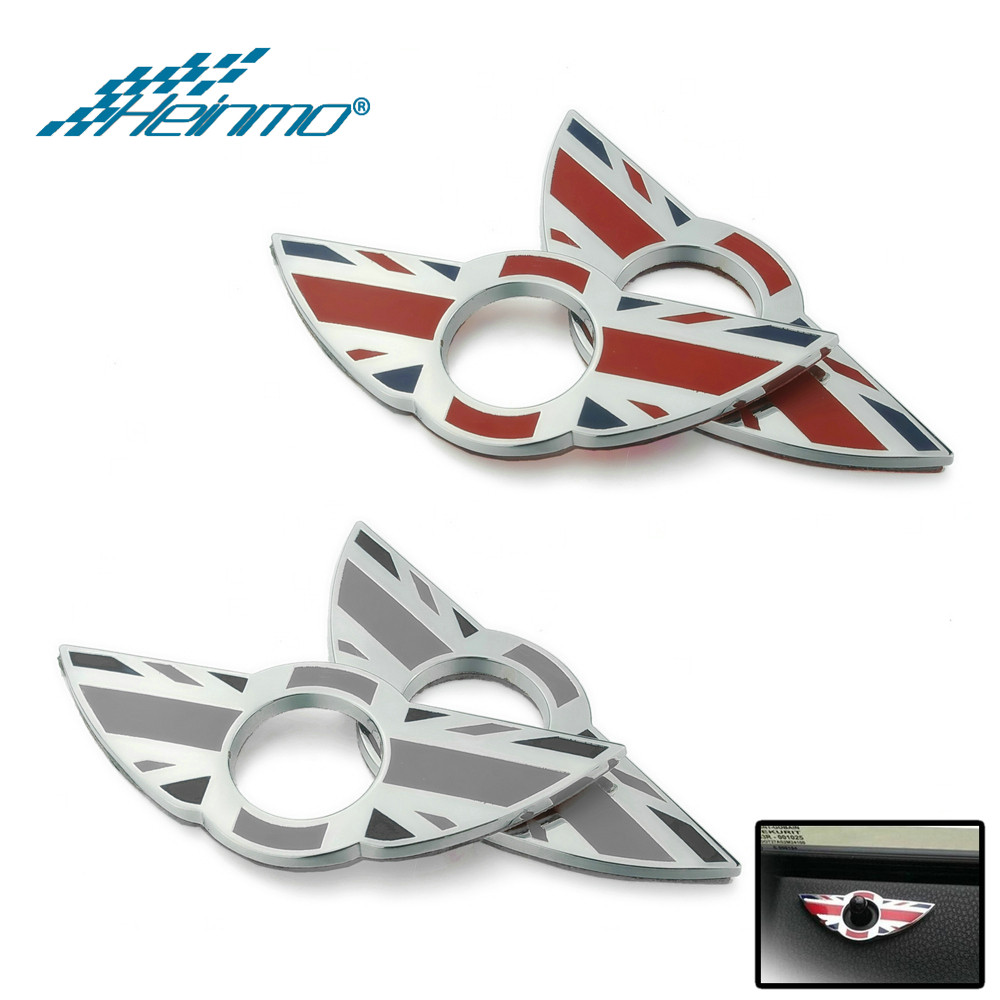 ~For MINI Clubman Door Lock Pin Wing Decoration Sticker For MINI Cooper ...