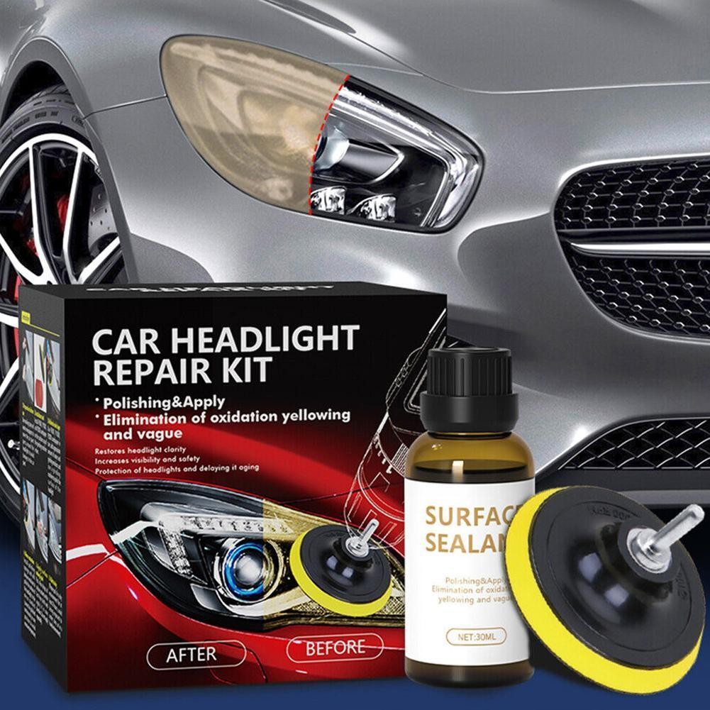 Car Headlight Restoration Kit Auto Headlamp Lens Restore Yellow Scratch