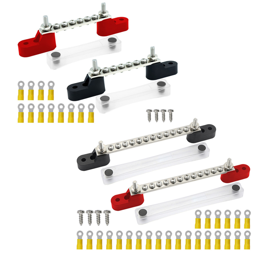 ☯100A Car Terminal Block Negative Bus Bar Power Distribution Block ...